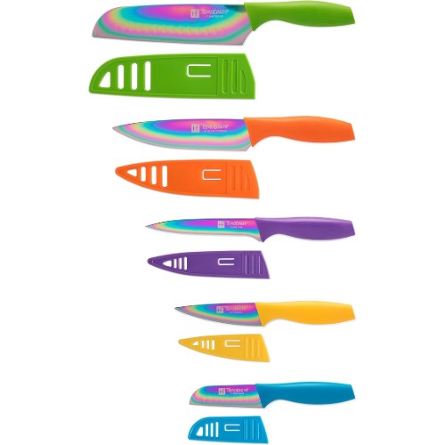 Hampton-Forge-HMC01E550S-Rainbow-Titanium-–-10-Piece-Knife-Set-with-Blade-Guards